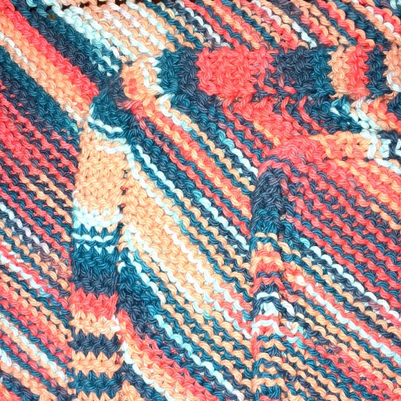 Handmade Organic Cotton Washcloth Trio - Picture 2 of 3